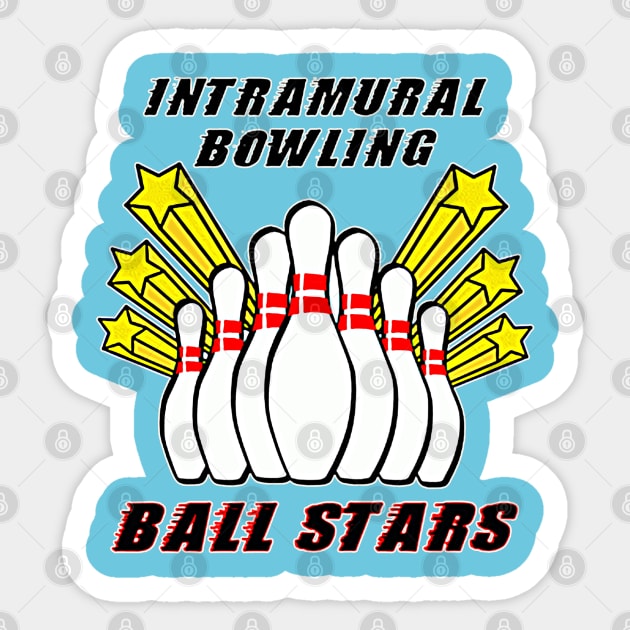 Bowling Ball Stars - light Sticker by MotoGirl